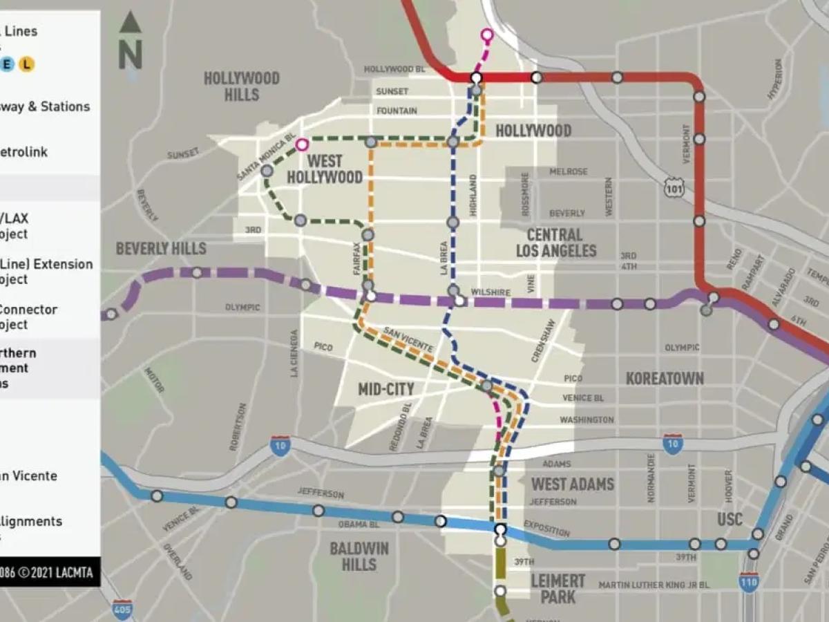 crenshaw lax line north map